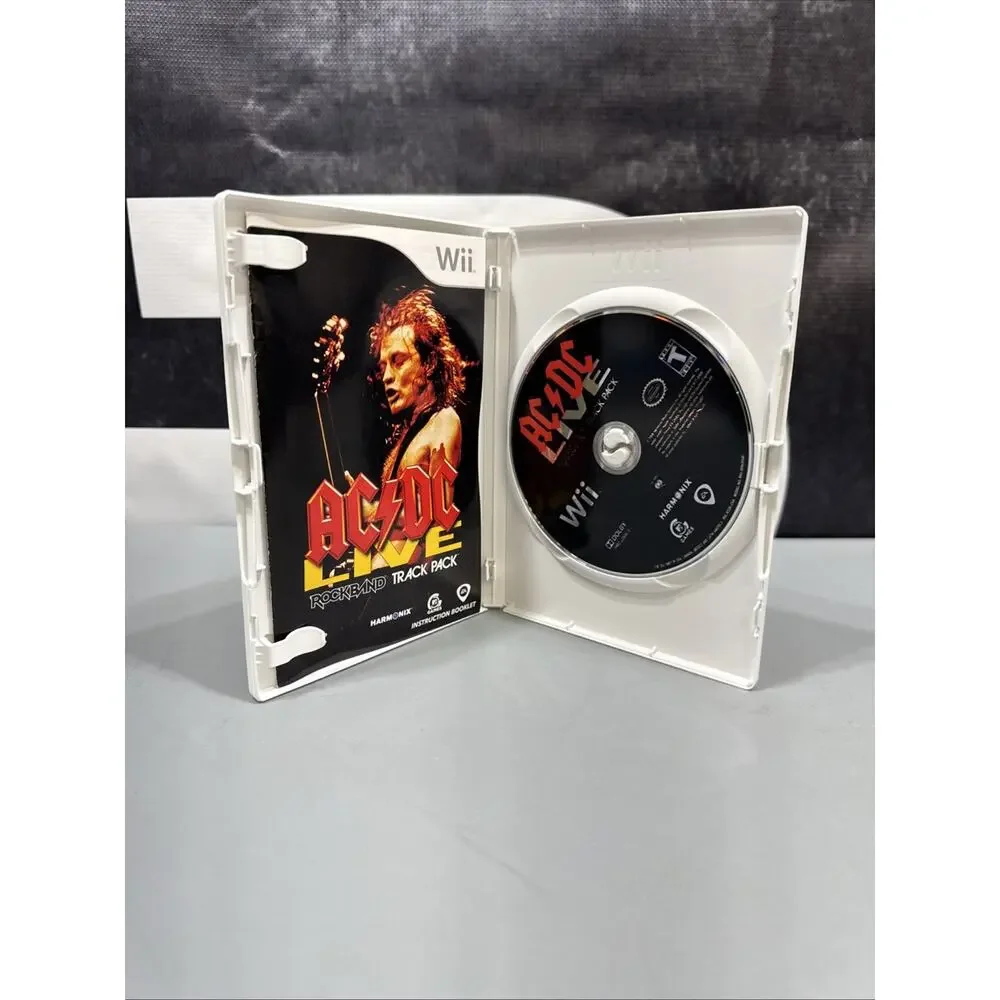 AC/DC Live: Rock Band Track Pack (Nintendo Wii) CIB COMPLETE & TESTED